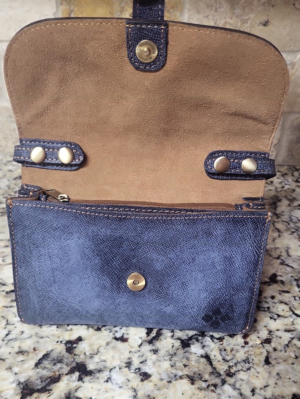 Patricia Nash Denim Leather Torri Crossbody - Picture 4 of 9